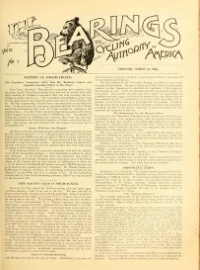The Bearings, Vol 9, No 7 cover