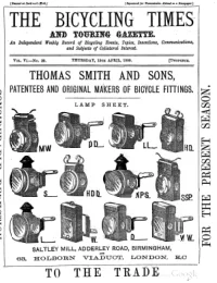 The Bicycling Times Touring Gazette, Vol 6, No 22 cover