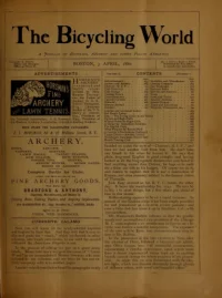 The Bicycling World, Vol 1, No 11 cover