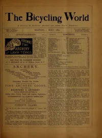 The Bicycling World, Vol 1, No 13 cover