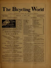 The Bicycling World, Vol 1, No 15 cover