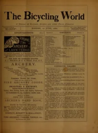 The Bicycling World, Vol 1, No 16 cover
