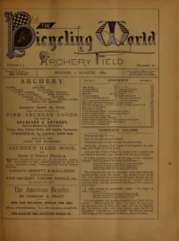 The Bicycling World, Vol 1, No 20 cover