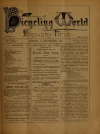 The Bicycling World, Vol 1, No 23 cover