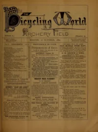 The Bicycling World, Vol 1, No 25 cover