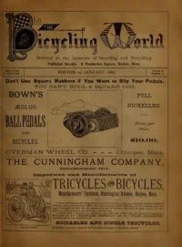 The Bicycling World, Vol 10, No 12 cover