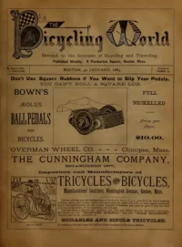 The Bicycling World, Vol 10, No 13 cover
