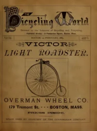 The Bicycling World, Vol 10, No 16 cover