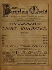 The Bicycling World, Vol 10, No 17 cover