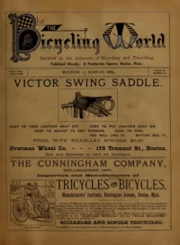 The Bicycling World, Vol 10, No 19 cover