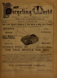 The Bicycling World, Vol 10, No 2 cover