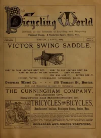 The Bicycling World, Vol 10, No 22 cover