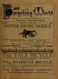 The Bicycling World, Vol 10, No 25 cover