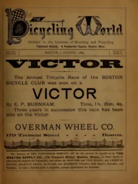 The Bicycling World, Vol 11, No 14 cover