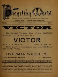 The Bicycling World, Vol 11, No 16 cover
