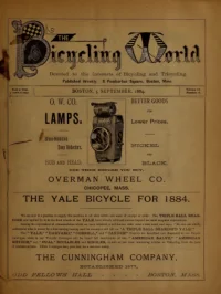 The Bicycling World, Vol 11, No 18 cover