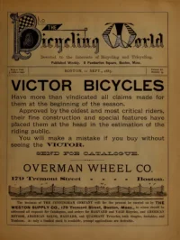 The Bicycling World, Vol 11, No 19 cover