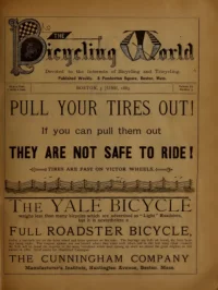 The Bicycling World, Vol 11, No 5 cover