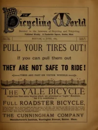 The Bicycling World, Vol 11, No 6 cover