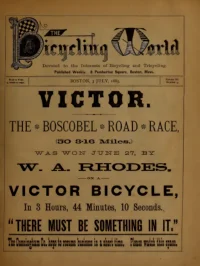 The Bicycling World, Vol 11, No 9 cover