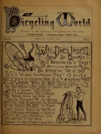 The Bicycling World, Vol 12, No 13 cover