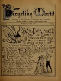 The Bicycling World, Vol 12, No 14 cover