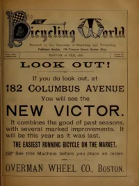 The Bicycling World, Vol 12, No 17 cover