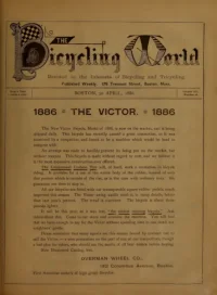 The Bicycling World, Vol 12, No 26 cover
