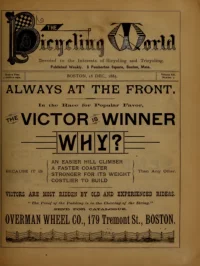 The Bicycling World, Vol 12, No 7 cover