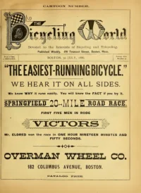 The Bicycling World, Vol 13, No 13 cover