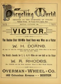 The Bicycling World, Vol 13, No 23 cover
