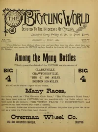 The Bicycling World, Vol 15, No 11 cover