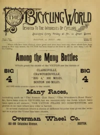 The Bicycling World, Vol 15, No 12 cover