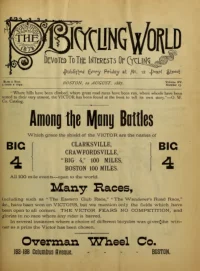 The Bicycling World, Vol 15, No 15 cover