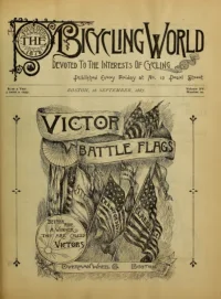 The Bicycling World, Vol 15, No 20 cover
