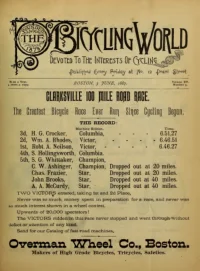 The Bicycling World, Vol 15, No 5 cover