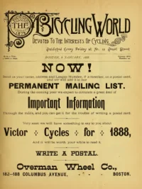 The Bicycling World, Vol 16, No 10 cover