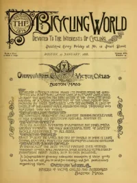 The Bicycling World, Vol 16, No 13 cover