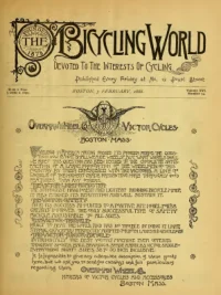 The Bicycling World, Vol 16, No 14 cover