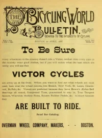 The Bicycling World, Vol 16, No 25 cover
