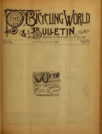 The Bicycling World, Vol 17, No 11 cover