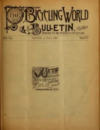 The Bicycling World, Vol 17, No 12 cover