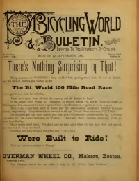 The Bicycling World, Vol 17, No 20 cover
