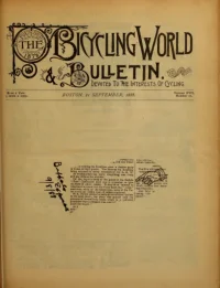 The Bicycling World, Vol 17, No 21 cover