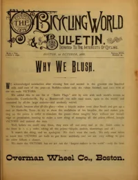 The Bicycling World, Vol 17, No 24 cover