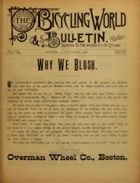 The Bicycling World, Vol 17, No 25 cover
