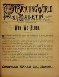 The Bicycling World, Vol 17, No 26 cover