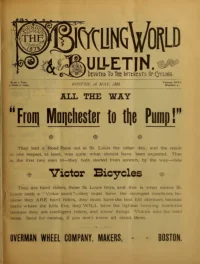 The Bicycling World, Vol 17, No 3 cover