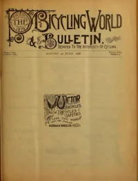 The Bicycling World, Vol 17, No 9 cover