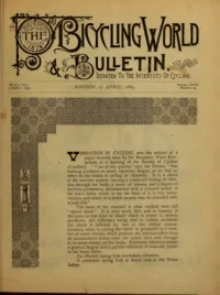 The Bicycling World, Vol 18, No 24 cover
